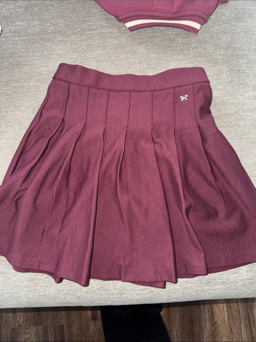 Zara Pleated Berry Pink Girls' Skirt